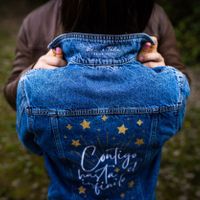 Chaqueta vaquera bordada - 1