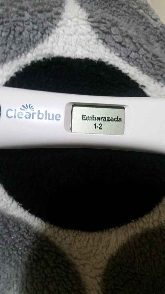 Segunda raya del test de embarazo muy clarita - 1