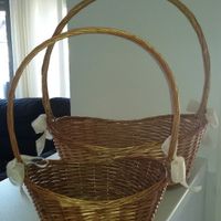 Lote 2 cestas de mimbre pata recordatorios!!! - 3