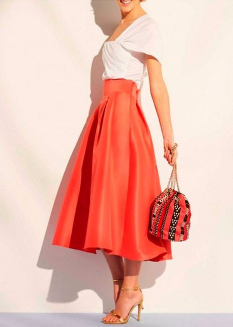 Falda midi