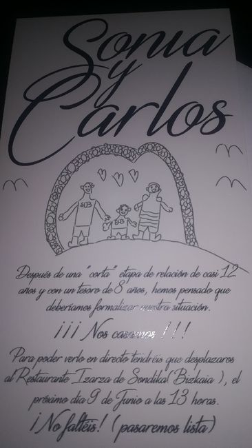 ¡Sube una foto de la invitación de tu boda! - 1
