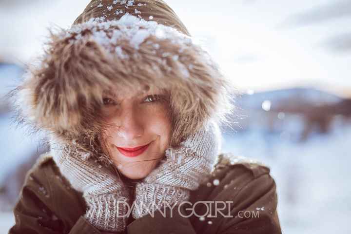 en la nieve