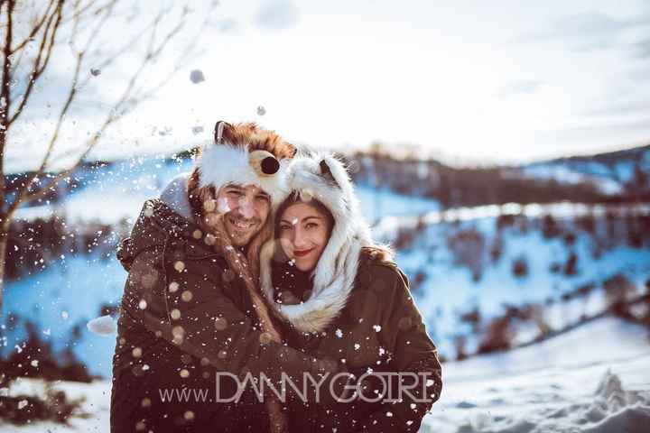 en la nieve
