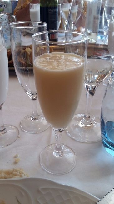Sorbete de mandarina (Cortante) - Fue el que elegimos, está buenísimo y no lleva alcohol.