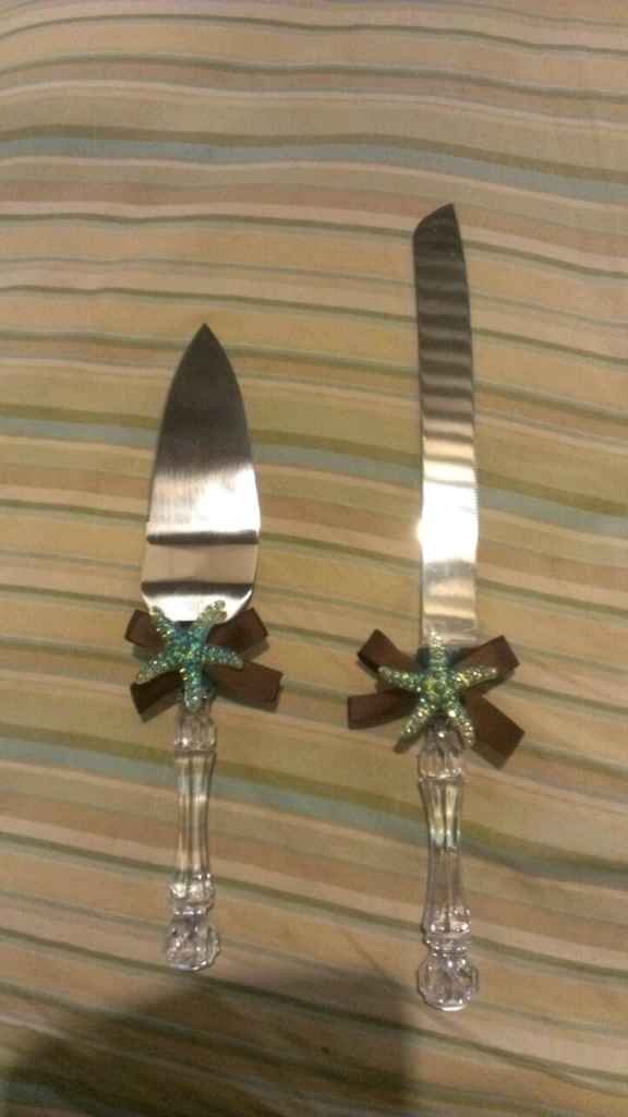 Mis copas y cuchillo para el bizcocho... - 2