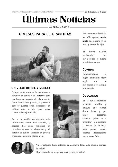 Dudas con el Save the date 5