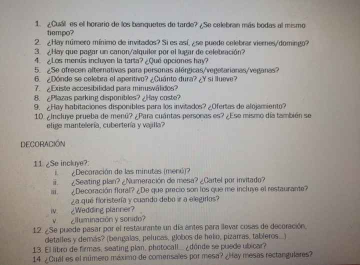 ¿qué preguntaréis al banquete? - 1