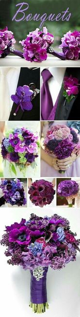 Ramos de novia purpura