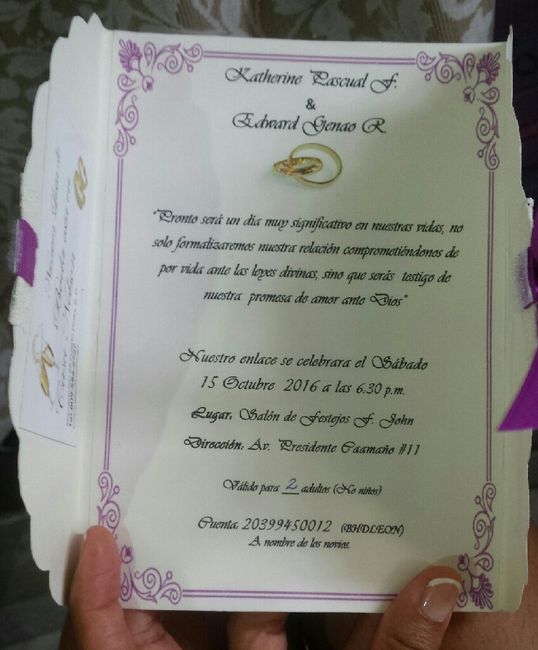Invitacion y souvenir - 1