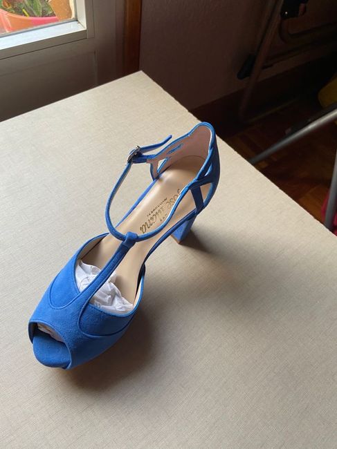 Sandalias azul vintage/ azul cielo 1
