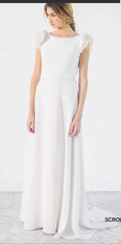 Elegante y sencillo vestido novia