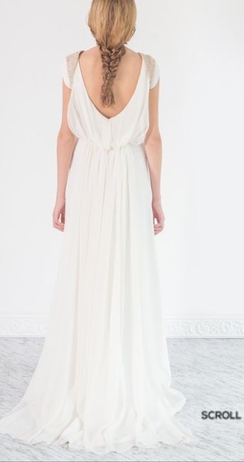 Elegante y sencillo vestido novia