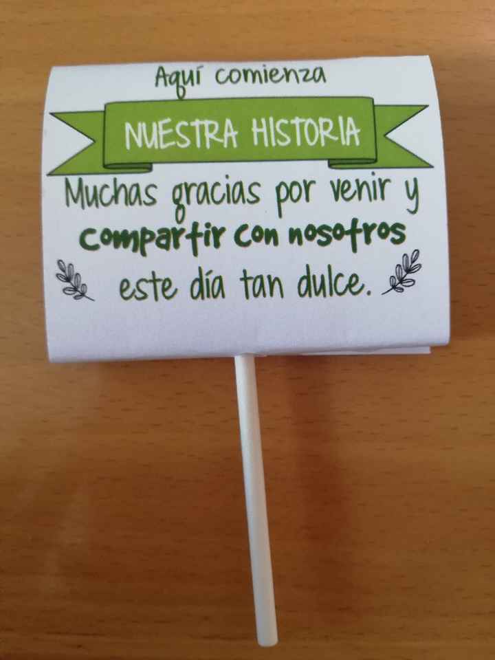 Nuestras piruletas de agradeciemiento - 2