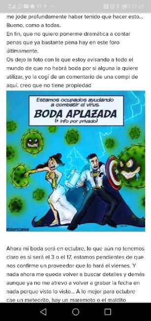 Posponer boda 1