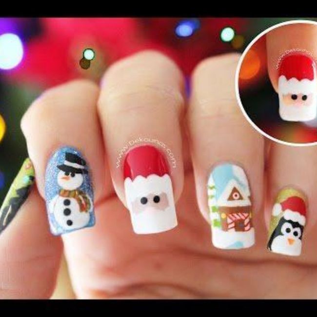 Uñas navideñas para bodas 16