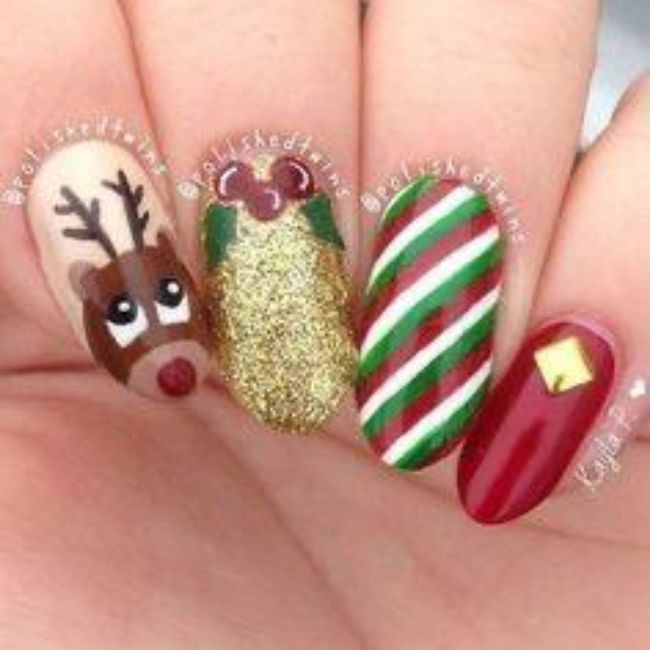 Uñas navideñas para bodas 17