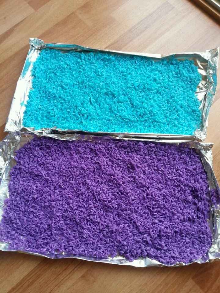 Mis colores de mi arroz teñido ! :) - 1