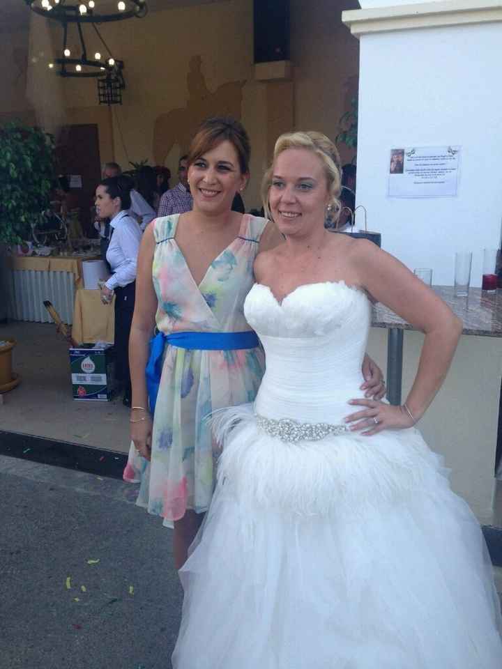 Se llevan el vestido de novia cn plumas? - 1