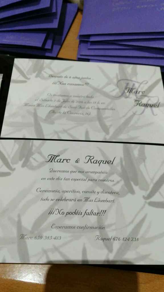 Ya tenemos las invitaciones !!!! - 3