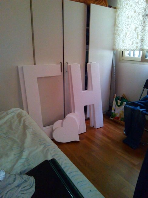 Letras grandes caseras por menos de 20€. con materiales y todo. - 2