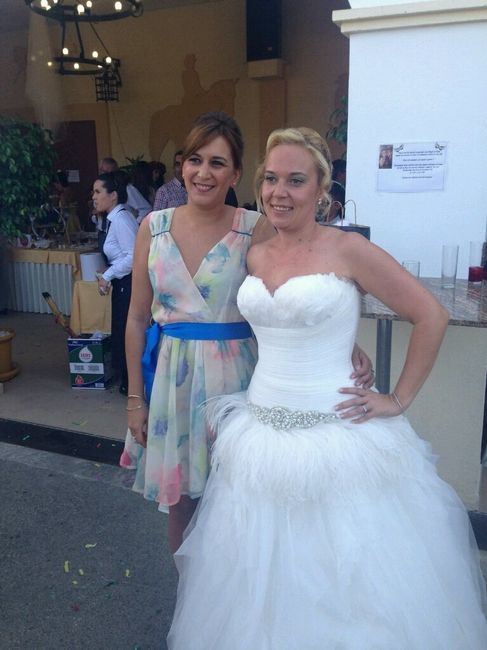 Se llevan el vestido de novia cn plumas? - 1
