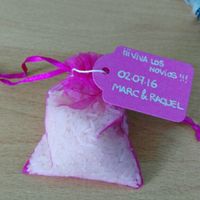 Cojin, arroz y cestitas para los petalos! - 5