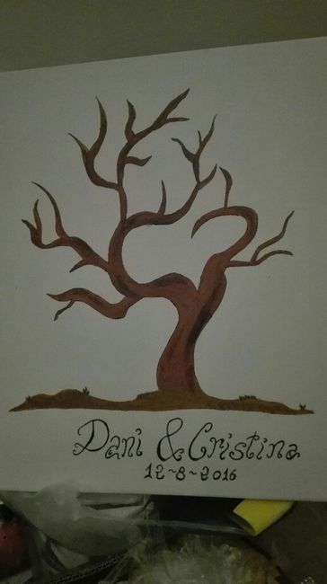 Árbol de huellas diy - 1
