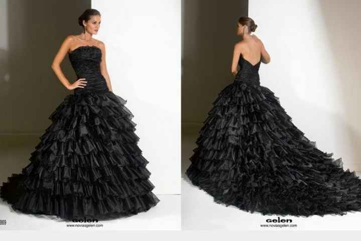 Vestido de novia negro - 1