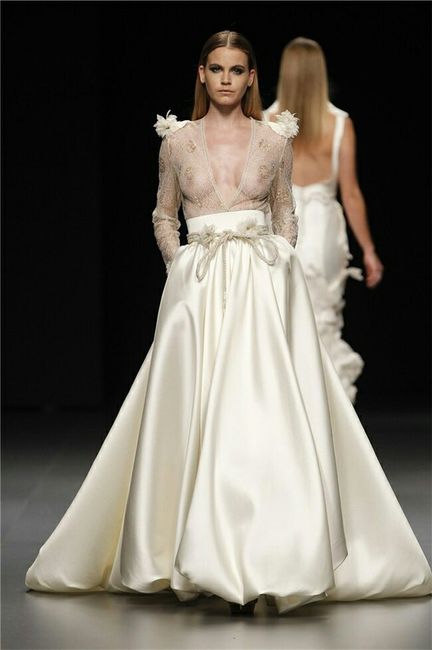 Vestidos de novia arriesgado. - 2