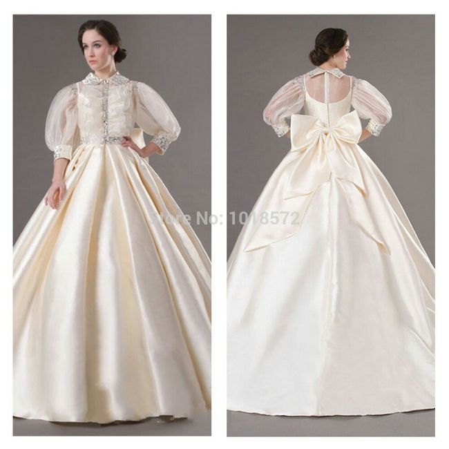 Vestidos de novia arriesgado. - 1
