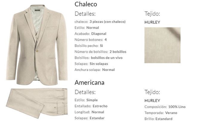 Trajes de novio de lino 2