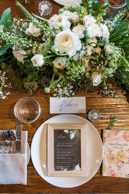 Decoración mesas de invitados