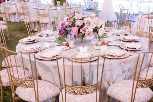 Decoración romántica de boda