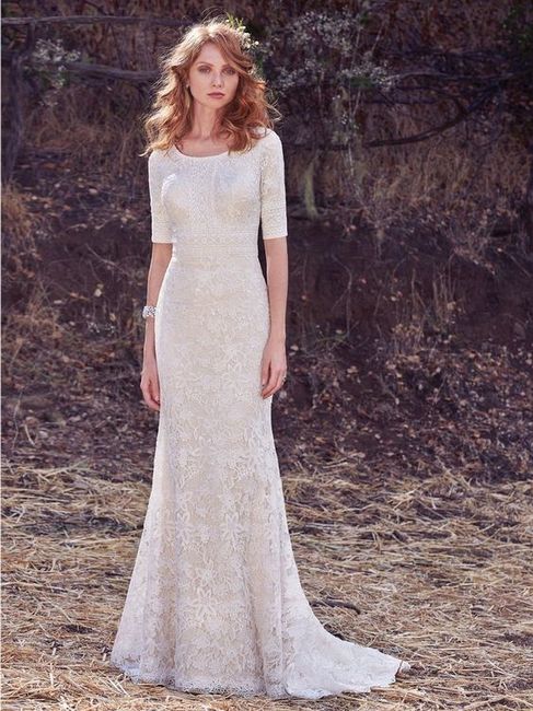 Vestido de novia rústico