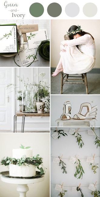 Combinación de color para una boda