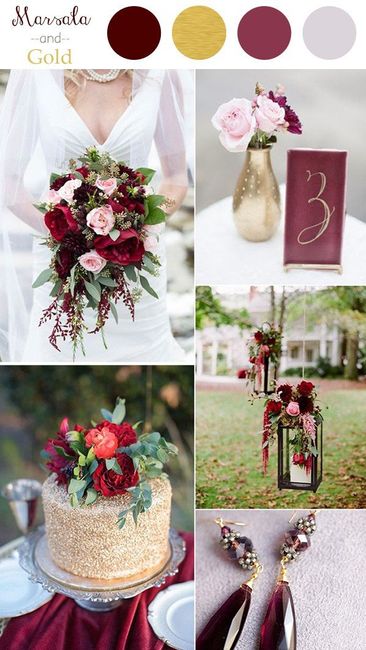 Combinación de color para una boda