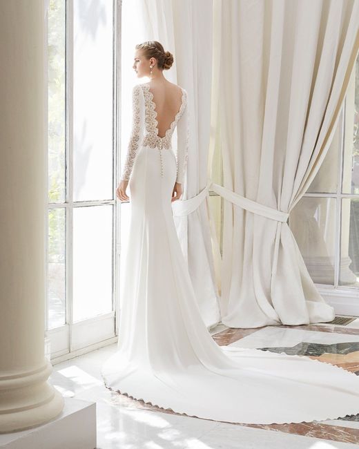 Cola vestido de novia