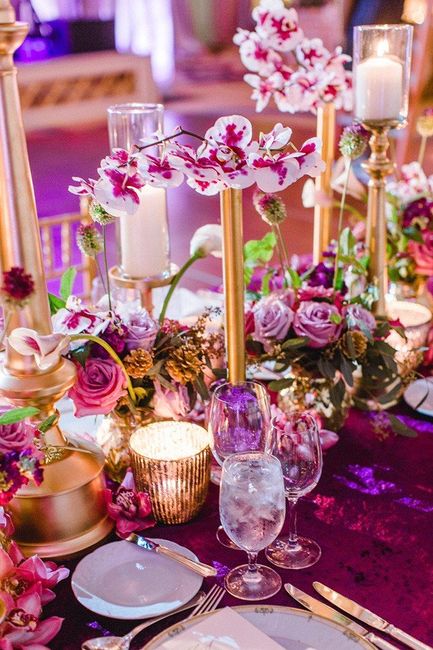 Boda con mucho glamour