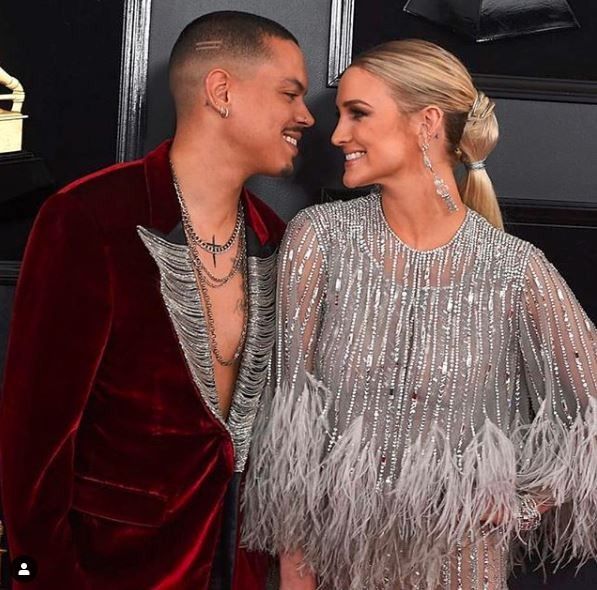 Evan Ross and Ashlee Simpson