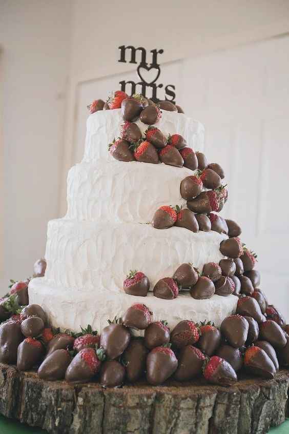 Tarta fresas boda