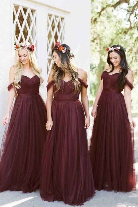 Vestidos damas de honor vino