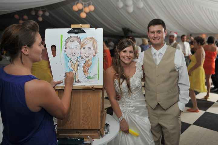 Caricaturista boda