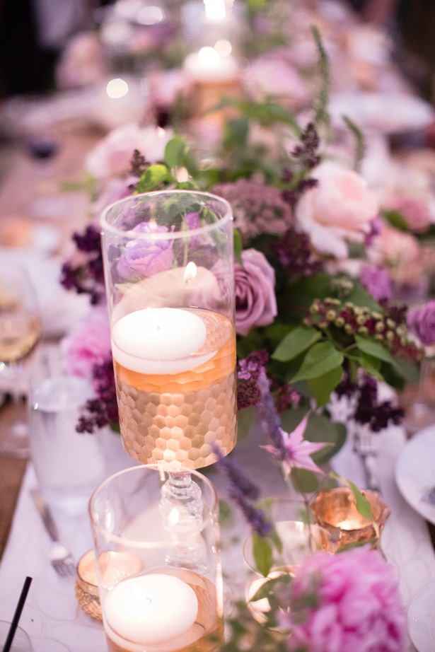 Decoración romántica de boda