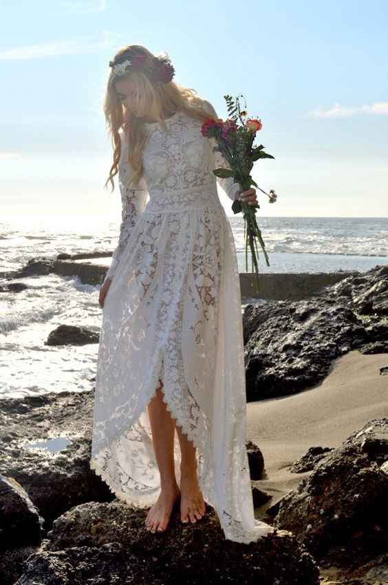 Vestido de novia encaje