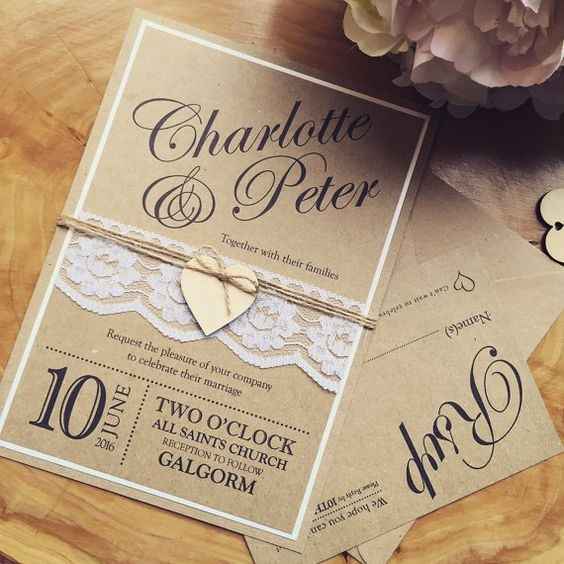 Invitaciones vintage