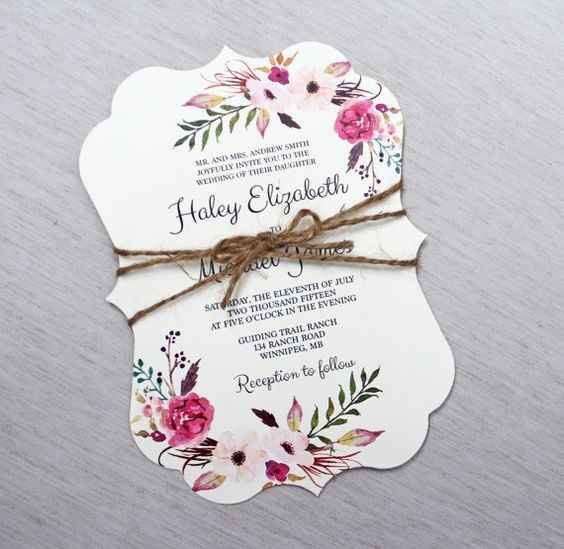 invitaciones boho