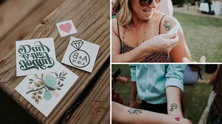 Tatuajes temporales para boda