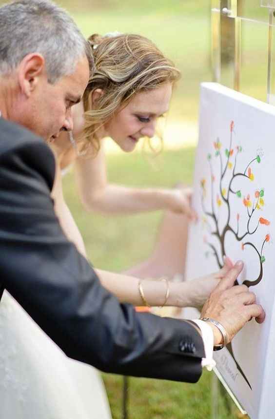 Árbol de huellas boda