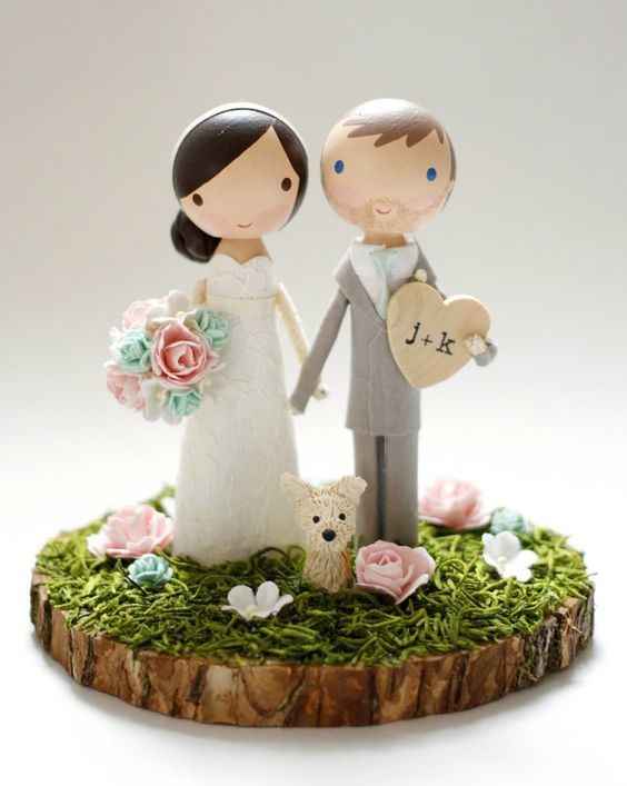 Cake topper tarta de boda