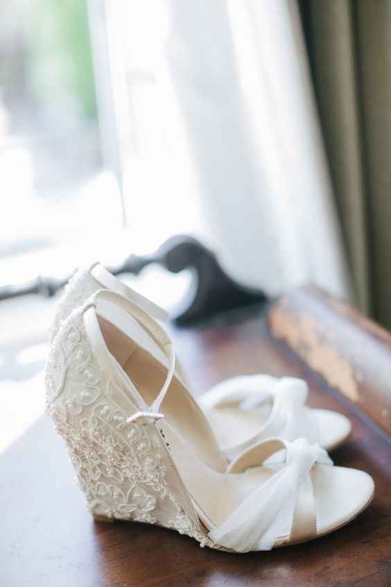 Zapatos de novia cuñas